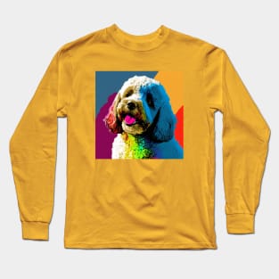 Happy Pop Art Poodle Long Sleeve T-Shirt